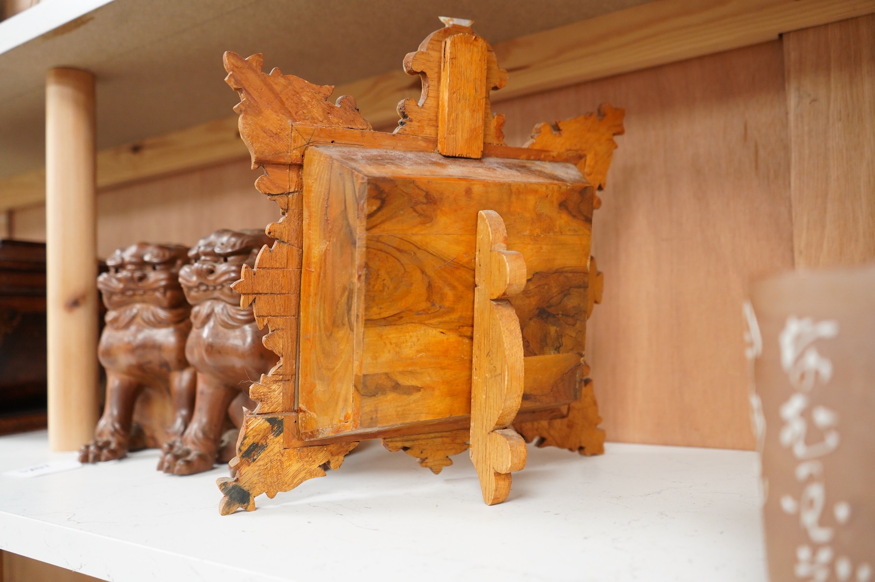 A mother of pearl carving and olivewood framed ‘The last supper’ panel, 30cm high